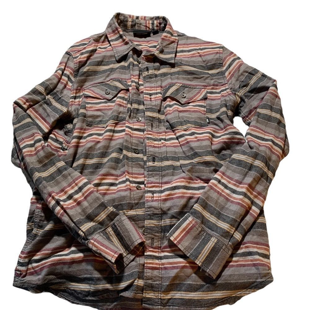 Vans striped button down small